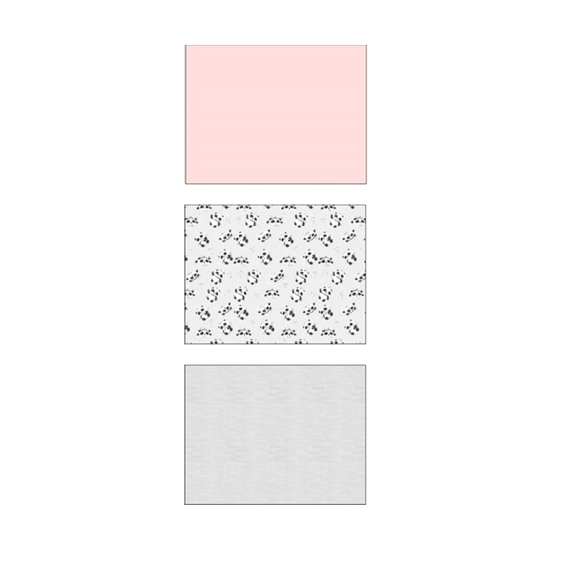 Pack Of 3 Rib Baby Sheets Brand ELSY